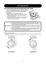 Предварительный просмотр 23 страницы Takara Belmont LUAR AB-MF Operation Manual