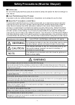 Preview for 3 page of Takara Belmont Luxury MAXIM AB-9500E Operation Manual