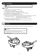 Предварительный просмотр 26 страницы Takara Belmont MAJOLICA PORTO AY-SB P1 Installation Instructions Manual