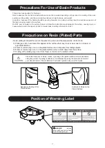 Preview for 7 page of Takara Belmont Majolica Porto Operating Instructions Manual