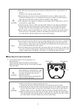 Preview for 11 page of Takara Belmont Majolica Porto Operating Instructions Manual