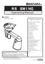 Preview for 1 page of Takara Belmont RS SWING Operating Manual