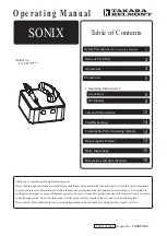 Preview for 1 page of Takara Belmont SONIX AE-FBS Series Operating Manual