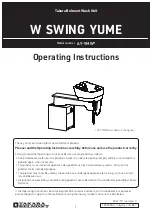 Takara Belmont W SWING YUME Operating Instructions Manual предпросмотр