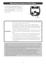 Preview for 15 page of Takara Belmont W SWING YUME Operating Instructions Manual