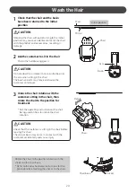 Preview for 20 page of Takara Belmont W SWING YUME Operating Instructions Manual