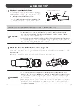 Preview for 22 page of Takara Belmont W SWING YUME Operating Instructions Manual