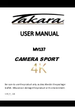 Preview for 1 page of TAKARA MV137 User Manual