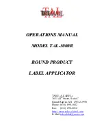 Preview for 1 page of TAKE-A-LABEL TAL-3000R Operation Manual