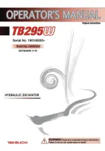 Предварительный просмотр 1 страницы Takeuchi 190100003 Operator'S Manual