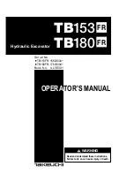 Предварительный просмотр 1 страницы Takeuchi TB153 FR Operator'S Manual