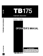 Takeuchi TB175 Operator'S Manual preview