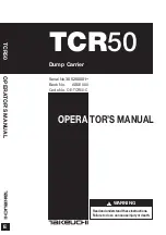Takeuchi TCR50 Operator'S Manual preview