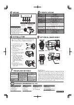 Preview for 2 page of Takex AV-100E Instruction Manual