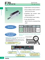 Preview for 3 page of Takex F70A Series Manual