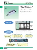 Preview for 5 page of Takex F70A Series Manual