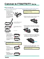 Предварительный просмотр 7 страницы Takex F71 Series Manual