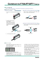 Предварительный просмотр 8 страницы Takex F71 Series Manual