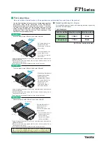 Предварительный просмотр 10 страницы Takex F71 Series Manual