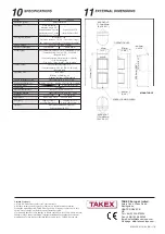 Предварительный просмотр 8 страницы Takex MS-12TE Instruction Manual