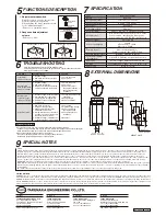 Preview for 4 page of Takex MW-50L Instructions