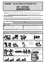 Предварительный просмотр 1 страницы Takex MX-12FAMD Instruction Manual