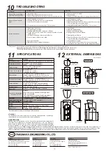 Предварительный просмотр 8 страницы Takex PR-30BE Instruction Manual