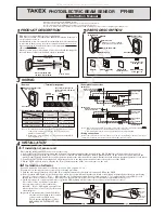 Предварительный просмотр 1 страницы Takex PR-5B Instruction Manual