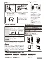 Предварительный просмотр 2 страницы Takex PR-5B Instruction Manual