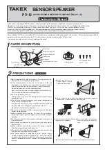 Предварительный просмотр 1 страницы Takex PV-12 Instruction Manual