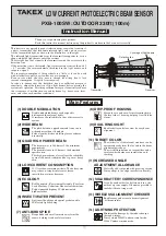 Takex PXB-100SW Instruction Manual preview