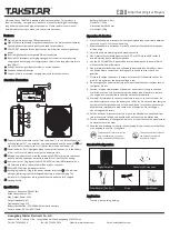 Предварительный просмотр 2 страницы Takstar E188 Quick Start Manual