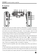 Preview for 12 page of Takstar E300W Manual