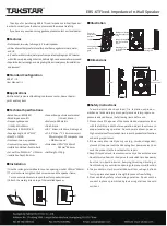 Предварительный просмотр 2 страницы Takstar EBS-6T Quick Start Manual