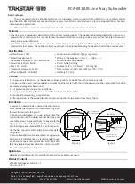 Preview for 2 page of Takstar ECA-081SUB Quick Start Manual