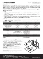 Предварительный просмотр 2 страницы Takstar EKC-3TH Manual