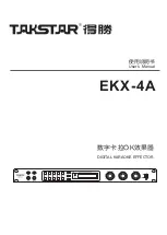 Preview for 1 page of Takstar EKX-4A User Manual