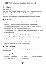 Preview for 9 page of Takstar HM-300W User Manual