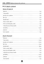 Preview for 22 page of Takstar SGC-200W User Manual