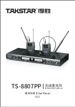 Preview for 1 page of Takstar TS-8807PP User Manual