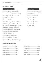 Preview for 15 page of Takstar TS-8807PP User Manual