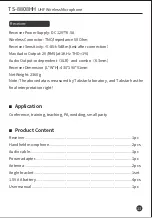 Preview for 14 page of Takstar TS-8808HH User Manual