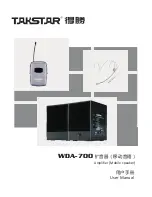 Takstar WDA-700 User Manual preview