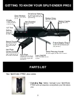 Preview for 4 page of TALAVERA Split-Ender PRO 2 Original Instruction Manual