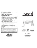 Talent BL63 User Manual preview
