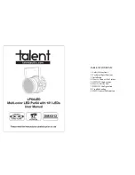 Talent LP64LED User Manual preview