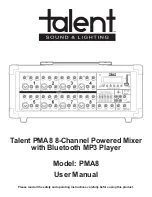 Preview for 1 page of Talent PMA8 User Manual