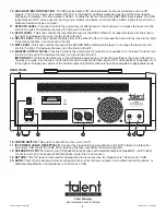 Preview for 4 page of Talent PMA8 User Manual