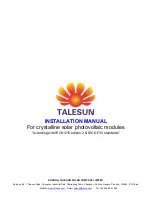 TALESUN TP572M-170 Installation Manual preview