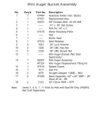 Preview for 10 page of Talet Equipment Mini Auger Bucket Parts And Operation Manual